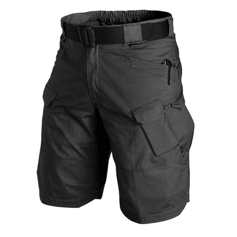 Short Cargo Noir Militaire Unisexe Tactique Airsoft Coton 6 Poches