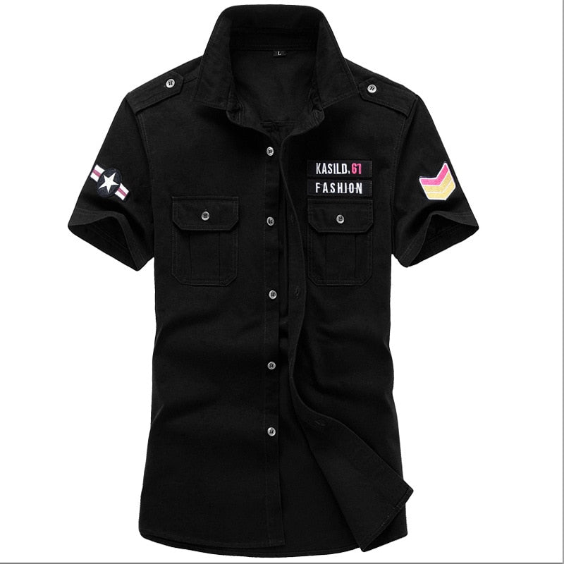 Chemise Militaire Noire