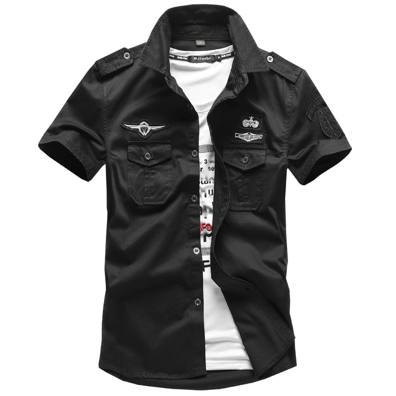 Chemise Manche Courte Militaire