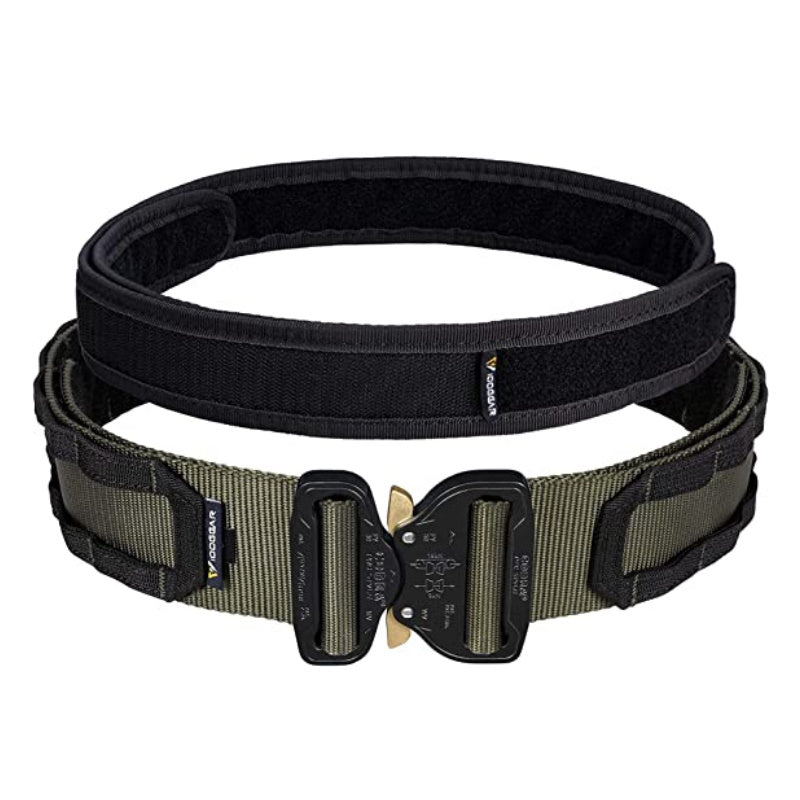 Ceinturon Cobra Ceinture Tactique RG MOLLE ranger green combat airsoft avec sous ceinturon noir militaire homme femme détachement rapide belt battlebelt équipement accessoire vert foncé Airsoft