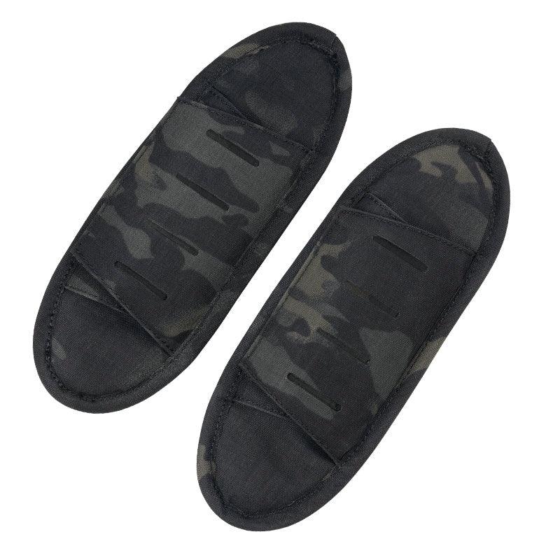 Paire d'Épaulettes MCBK pour Gilet Tactique Militaire rembourrées multicam black camo mousse pour épaule Airsoft