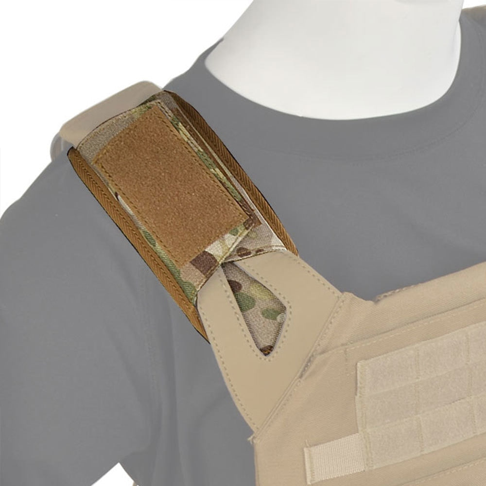 Épaulettes MC pour gilet tactique militaire Nylon mousse pour épaules gilet airsoft épaulières mousse Velcro Multicam camouflage Kit doux pour gilet de combat remplacement équipement Airsoft renfort épaules
