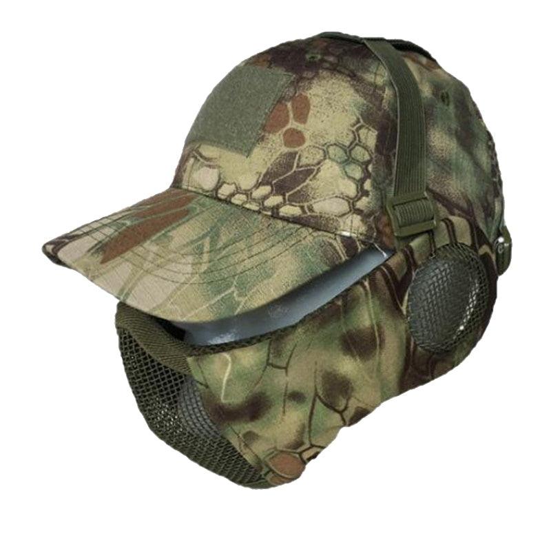 Casquette et Stalker TYP vert camouflage masque protection maille et protection oreille 800 FPS masque protection bouche airsoft rembourré protection tactique homme femme accessoire bas visage Airsoft, Ubas