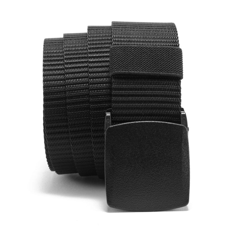 Ceinture Noir En Toile 125cm Large Militaire pour Homme Tactique
