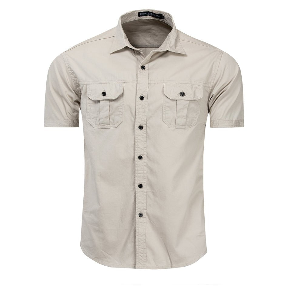 Chemise Manche Courte Militaire