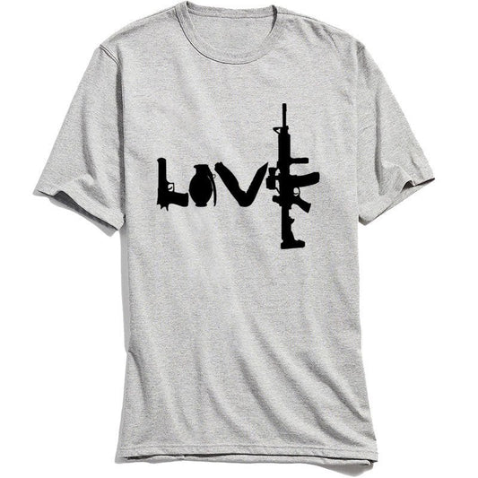 T-Shirt Militaire Love Blanc