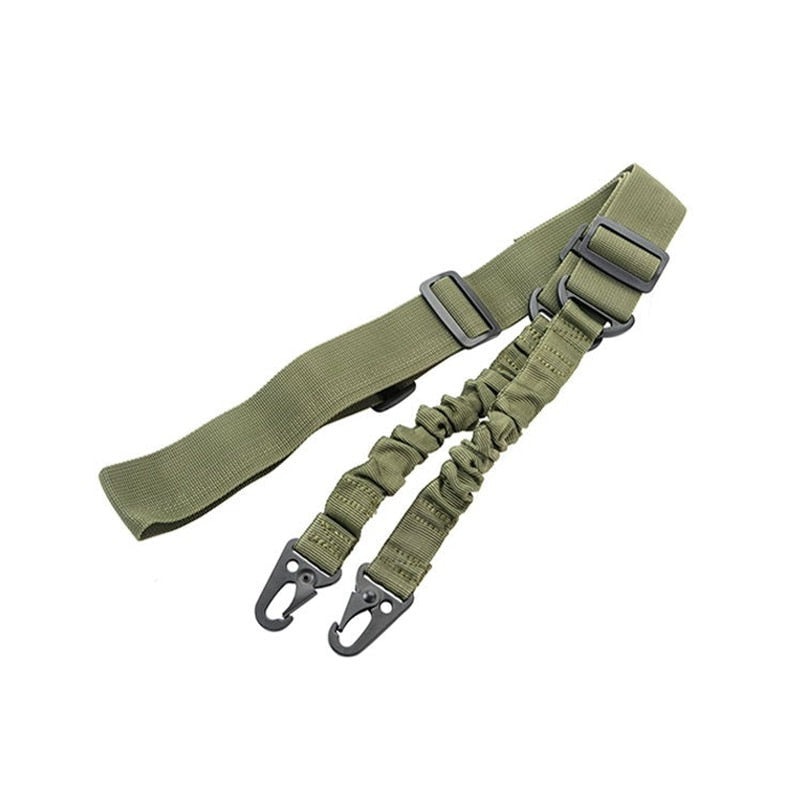 Sangle 2 Points Vert Foncé RG ranger green Tactique Ajustable Militaire Airsoft Nylon