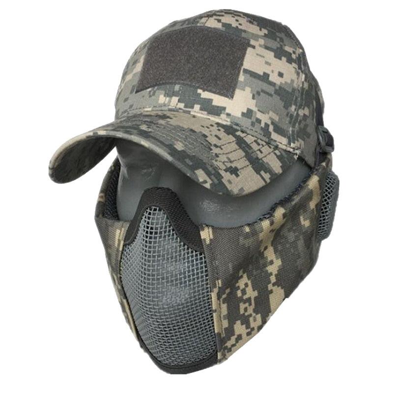 Casquette et Stalker ACU camouflage masque protection maille et protection oreille 800 FPS masque protection bouche airsoft rembourré protection tactique homme femme accessoire bas visage Airsoft, Ubas