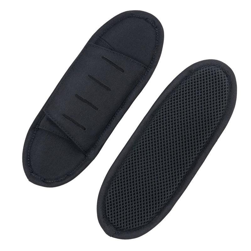 Paire d'Épaulettes Noir pour Gilet Tactique Militaire rembourrées mousse pour épaule Airsoft