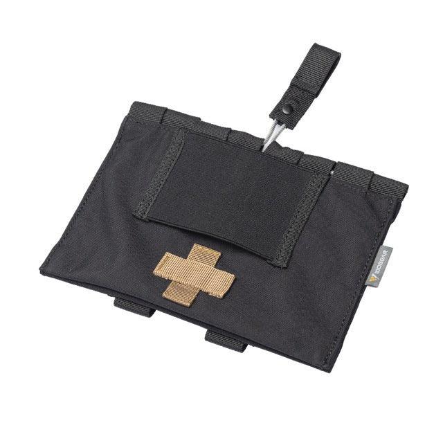 Pochette IFAK Noir Medic Ouverture Rapide MOLLE Nylon médical Airsoft Militaire Tactique