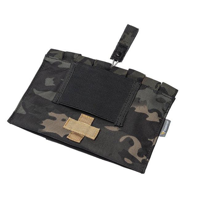 Pochette IFAK MCBK Medic Ouverture Rapide MOLLE Multicam Noir Camouflage Nylon médical Airsoft Militaire Tactique