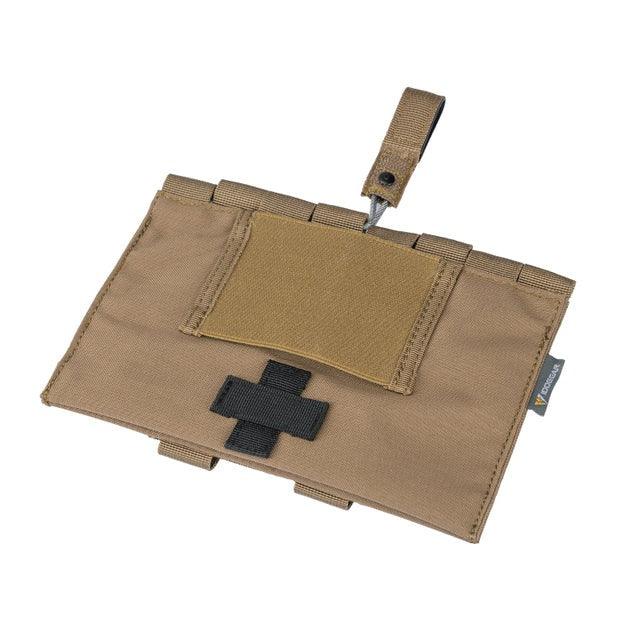 Pochette IFAK CB Medic Ouverture Rapide MOLLE Nylon médical Airsoft Militaire Coyote Brown tactique