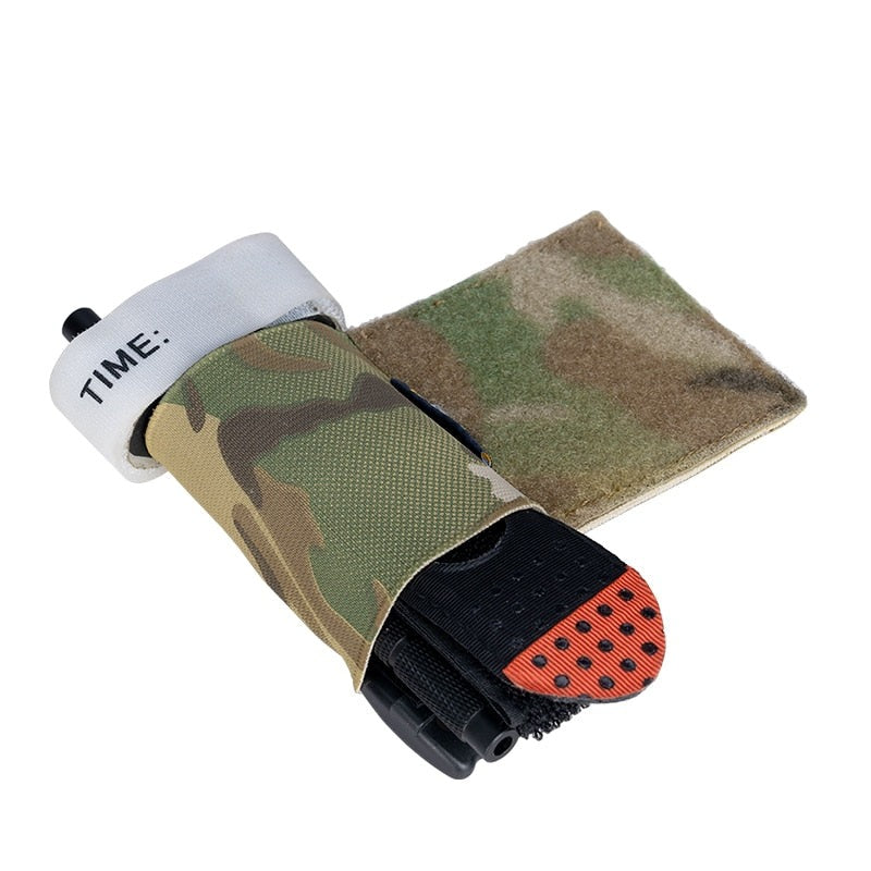 Porte Tourniquet MC Multicam camouflage Garrot (x2) CAT/ RMT/SOFT-T Tactique Etui Élastique Airsoft