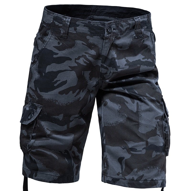 Short Noir Camouflage