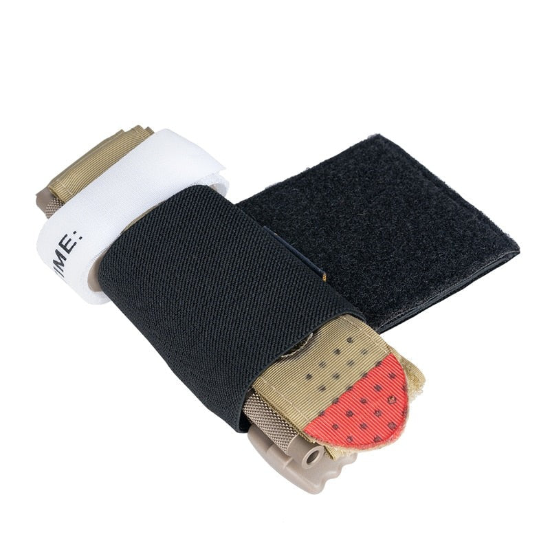 Porte Tourniquet Noir Garrot (x2) CAT/ RMT/SOFT-T Tactique Etui Élastique Airsoft