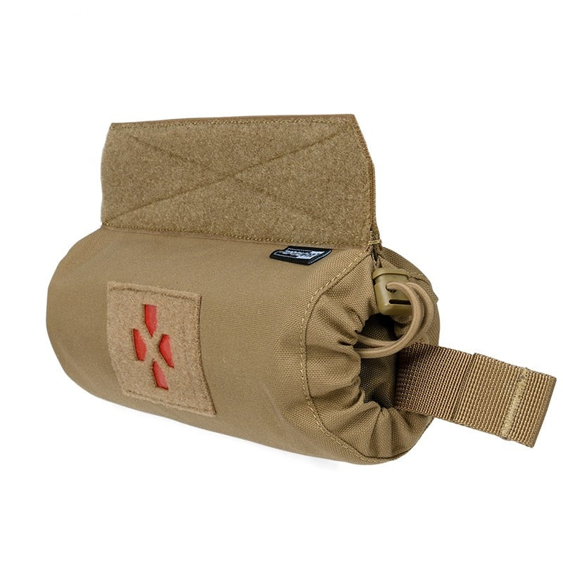 Poche Medic trauma IFAK Velcro horizontale médicale secours toptacpro CB coyote brown marron foncé tactique militaire gendarmerie police