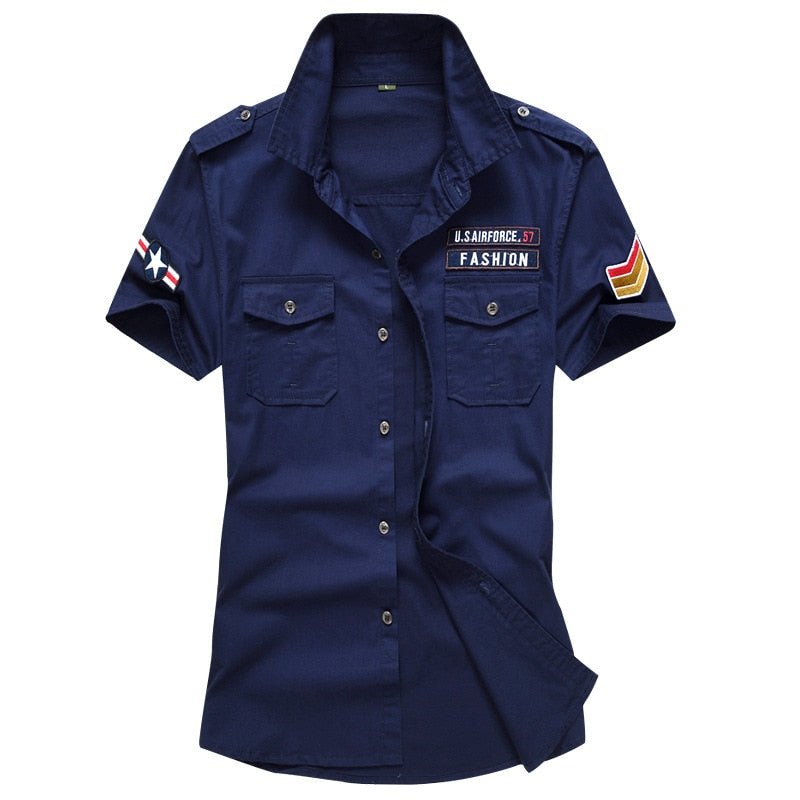 Chemise Militaire Bleu Marine