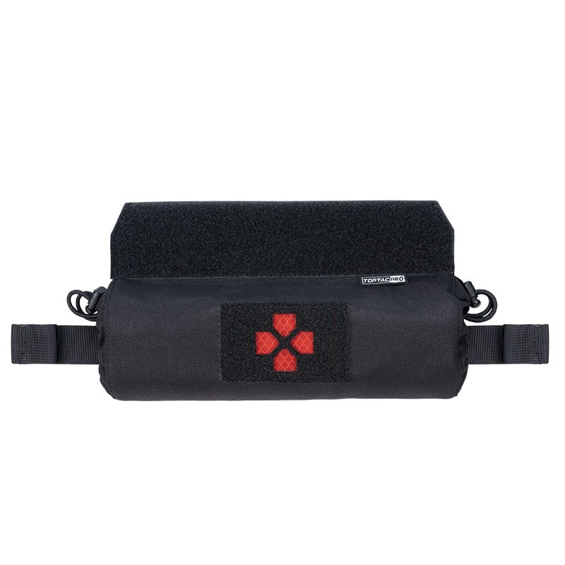 Poche Medic trauma IFAK Velcro horizontale médicale secours toptacpro noir tactique militaire gendarmerie police