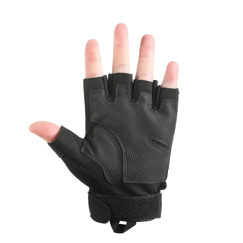 Gant Militaire Demi Doigt Respirant