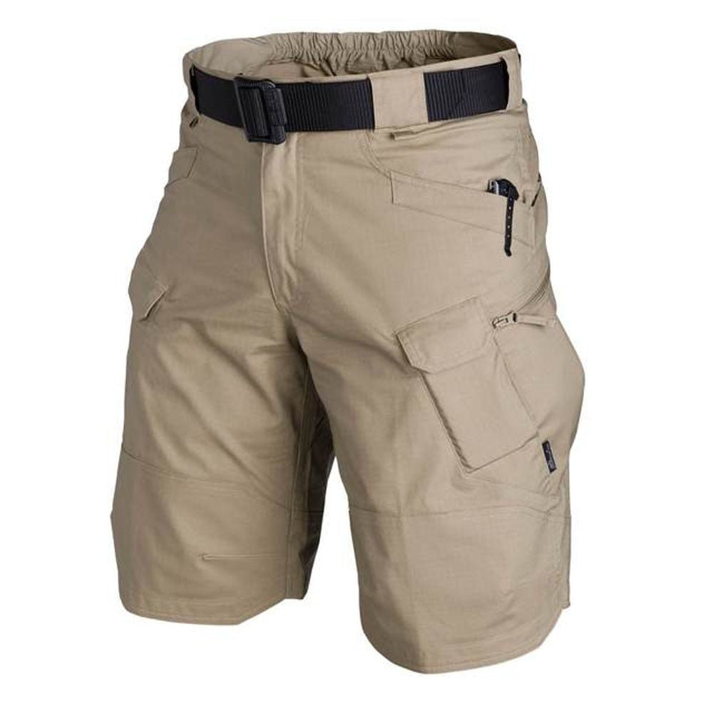 Short Cargo Kaki marron Militaire Unisexe Tactique Airsoft Coton 6 Poches