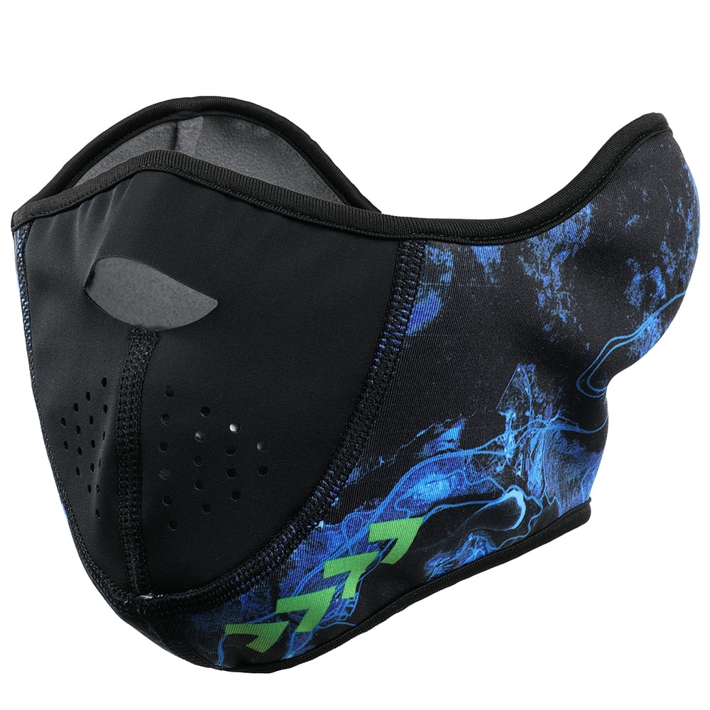 Masque Froid Visage Bleu