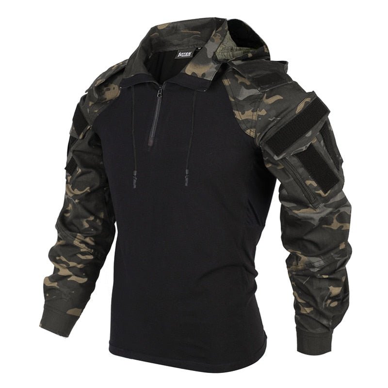 Ubas Militaire Camouflage Noir à Capuche
