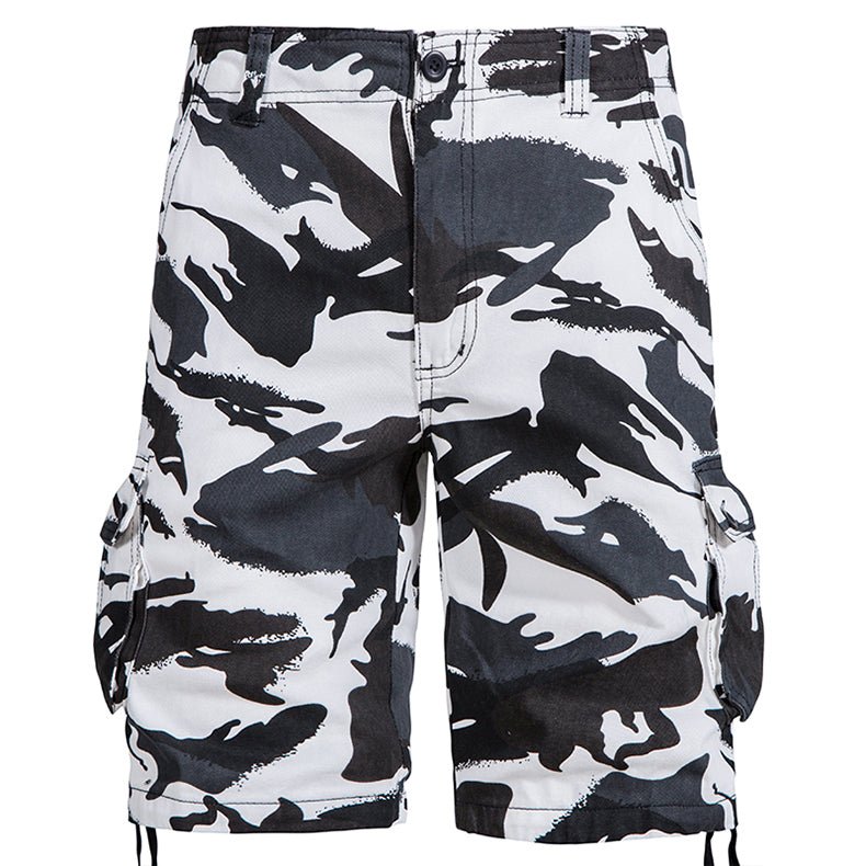 Short Camouflage Blanc Noir