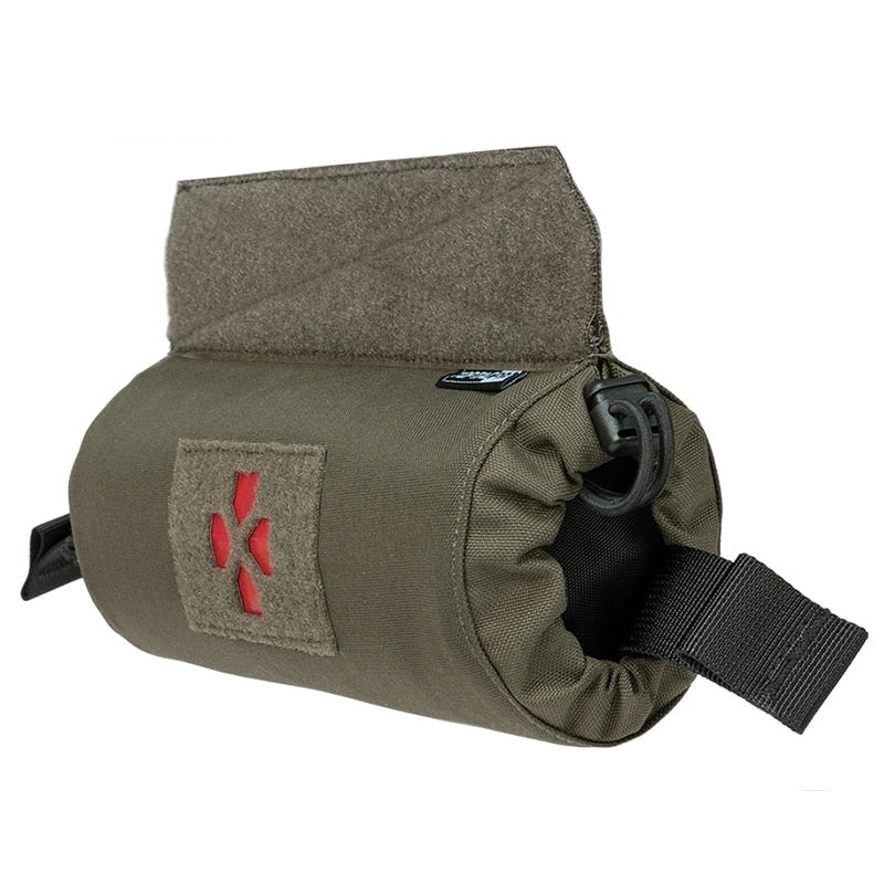 Poche Medic trauma IFAK Velcro horizontale médicale secours toptacpro RG ranger green vert foncé tactique militaire gendarmerie police