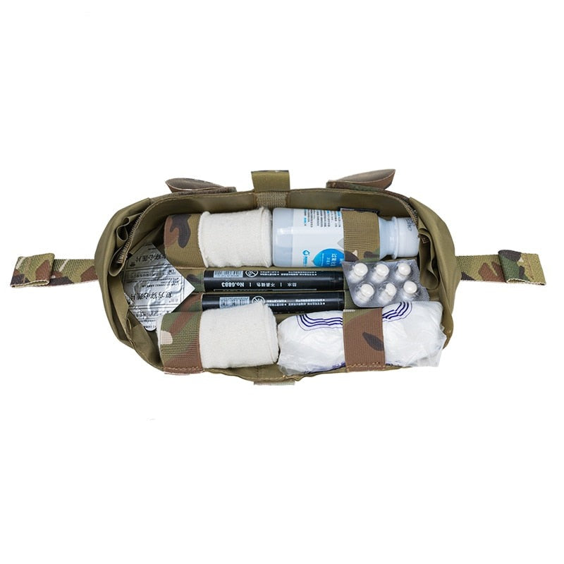 Poche Medic trauma IFAK Velcro horizontale médicale secours toptacpro MC multicam camouflage tactique militaire gendarmerie police