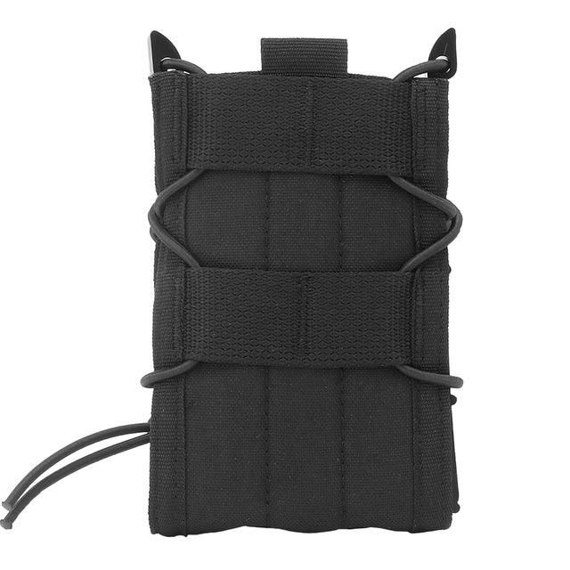 Porte chargeur 5.56 Noir Rigide Airsoft Camouflage Nylon étui munitions tactique militaire