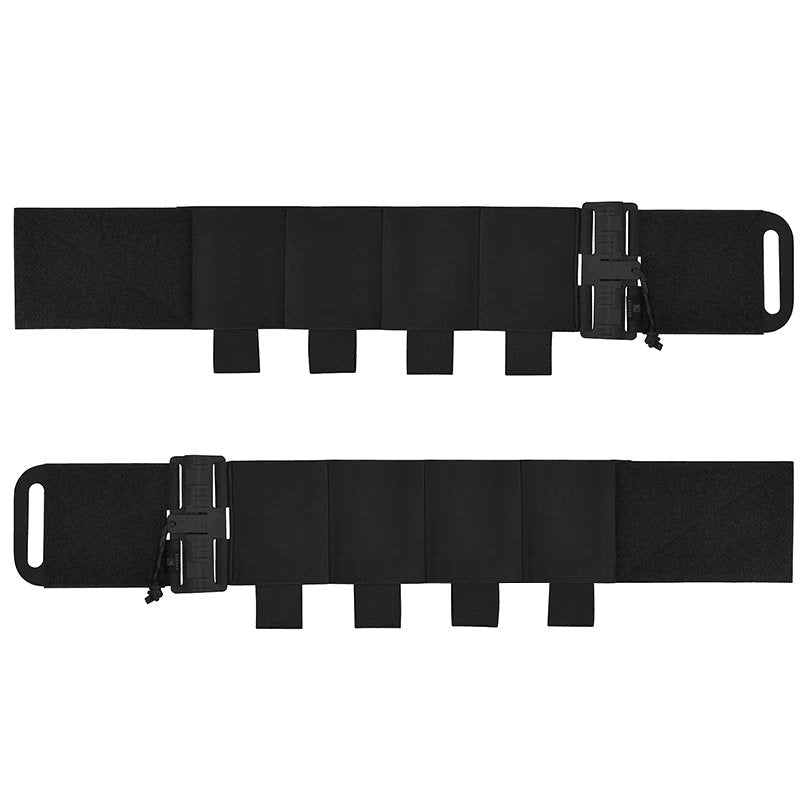Cummerbund porte-chargeur Noir tactique militaire Cummerbund 2 en 1 pour gilet tactique de combat porte 8 chargeurs Krydex équipement Airsoft