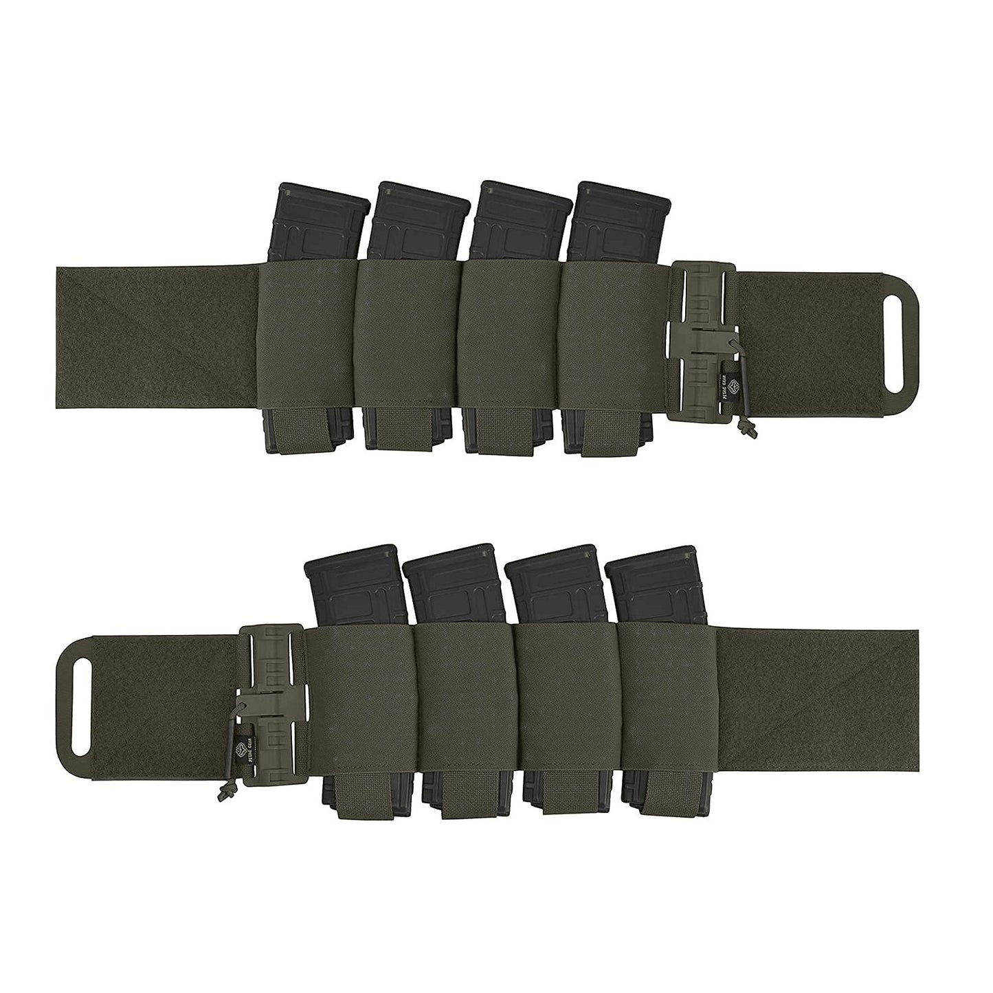 Cummerbund porte-chargeur RG vert foncé army tactique militaire Cummerbund 2 en 1 pour gilet tactique de combat porte 8 chargeurs Krydex équipement Airsoft