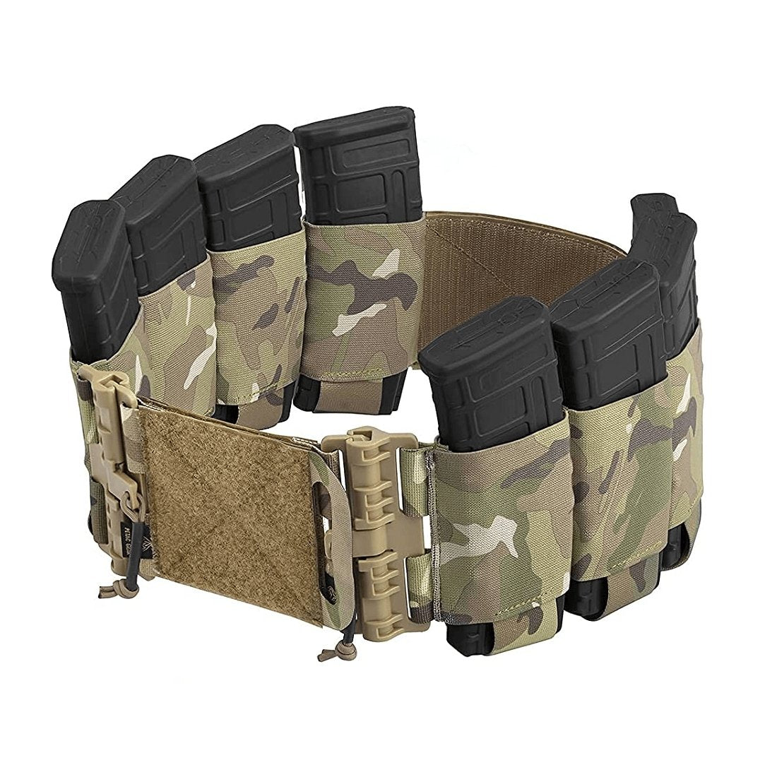 Cummerbund porte-chargeur MC multicam tactique camouflage militaire Cummerbund 2 en 1 pour gilet tactique de combat porte 8 chargeurs Krydex équipement Airsoft