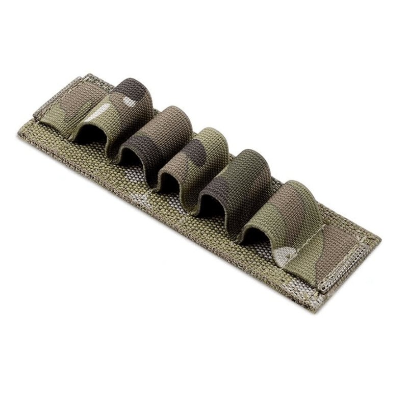 Poche batteries étui piles tactique élastique MC multicam camouflage 7 emplacements militaire velcro stockage Airsoft