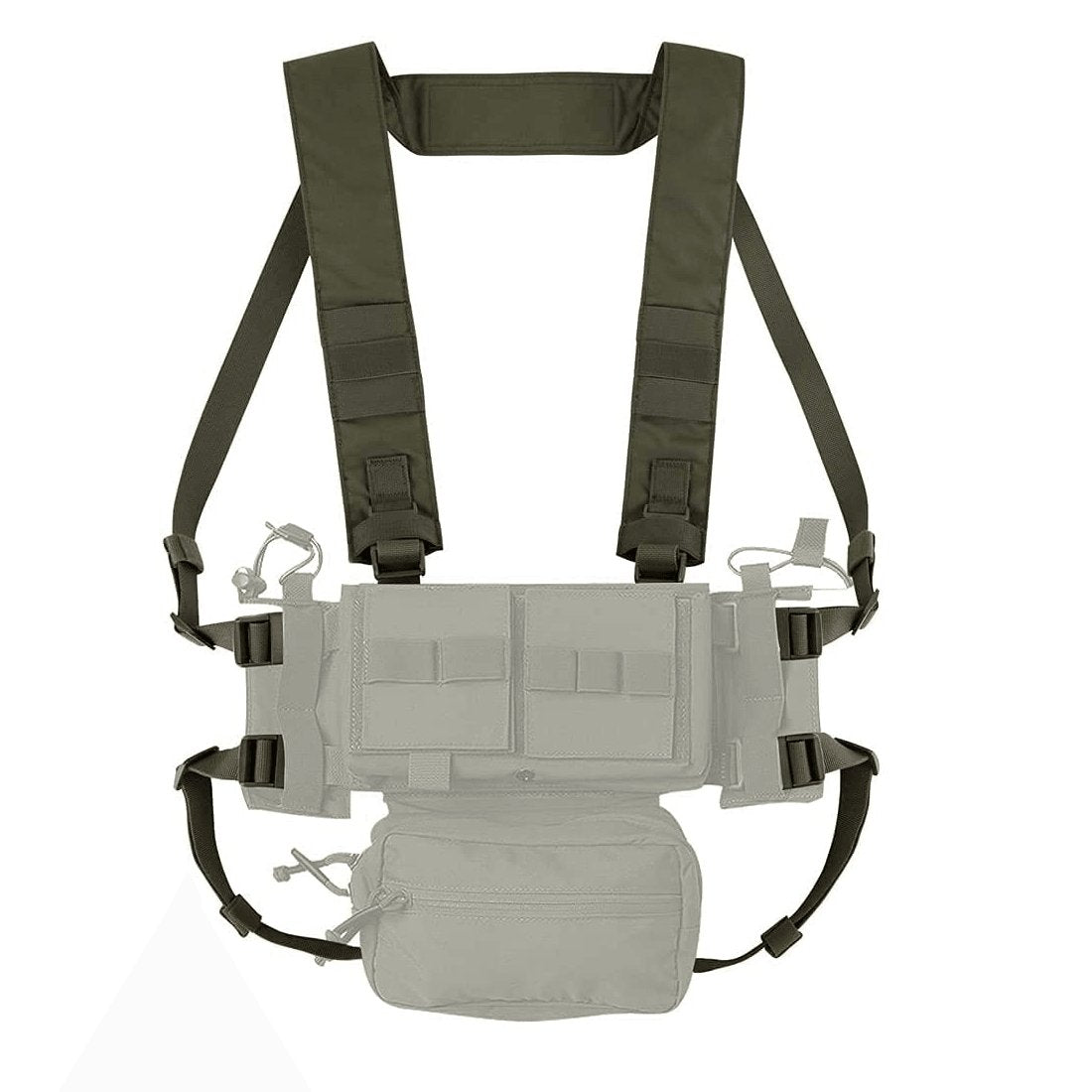 Harnais Chest Rig Micro Fight MK3 MK4 Krydex spiritus harnais sangle pour chest rig D3CRM RG vert foncé militaire tactique homme femme Airsoft
