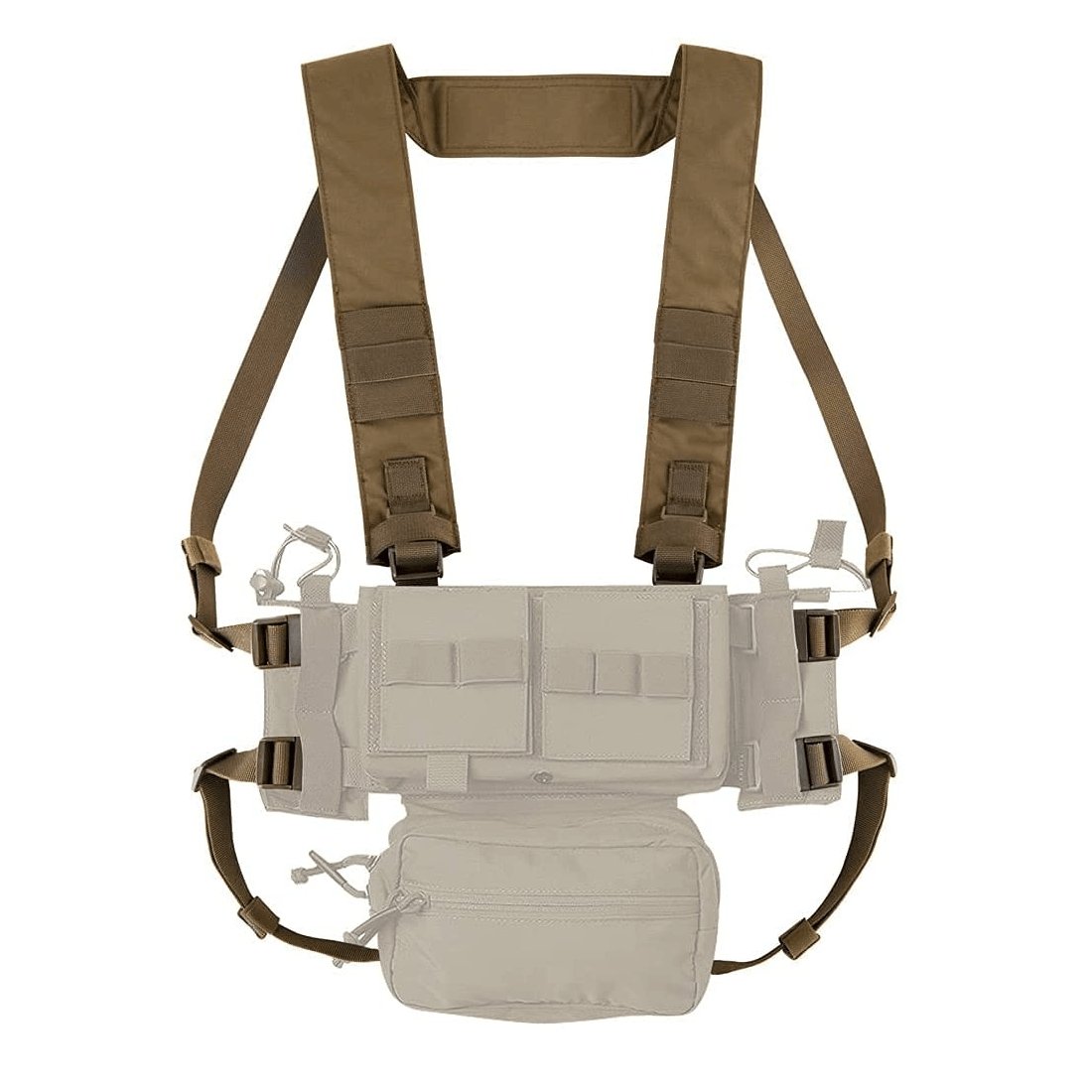 Harnais Chest Rig Micro Fight MK3 MK4 Krydex spiritus harnais sangle pour chest rig D3CRM CB coyote brown marron foncé militaire tactique homme femme Airsoft
