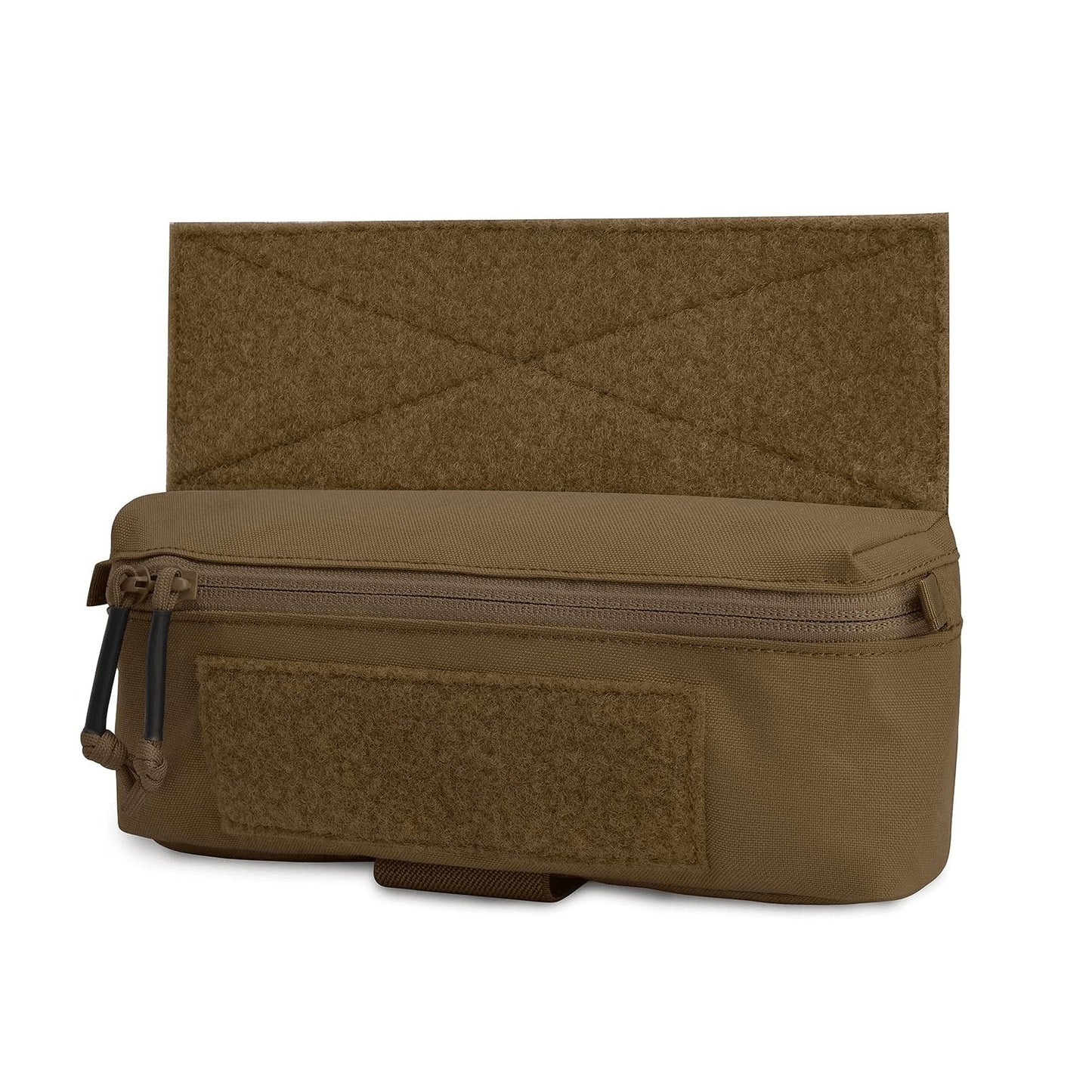 Poche Mini Dangler CB Krydex poche basculante tactique CB coyote brown marron foncé poche tactique pour gilet de combat poche avec fermeture zip militaire Airsoft