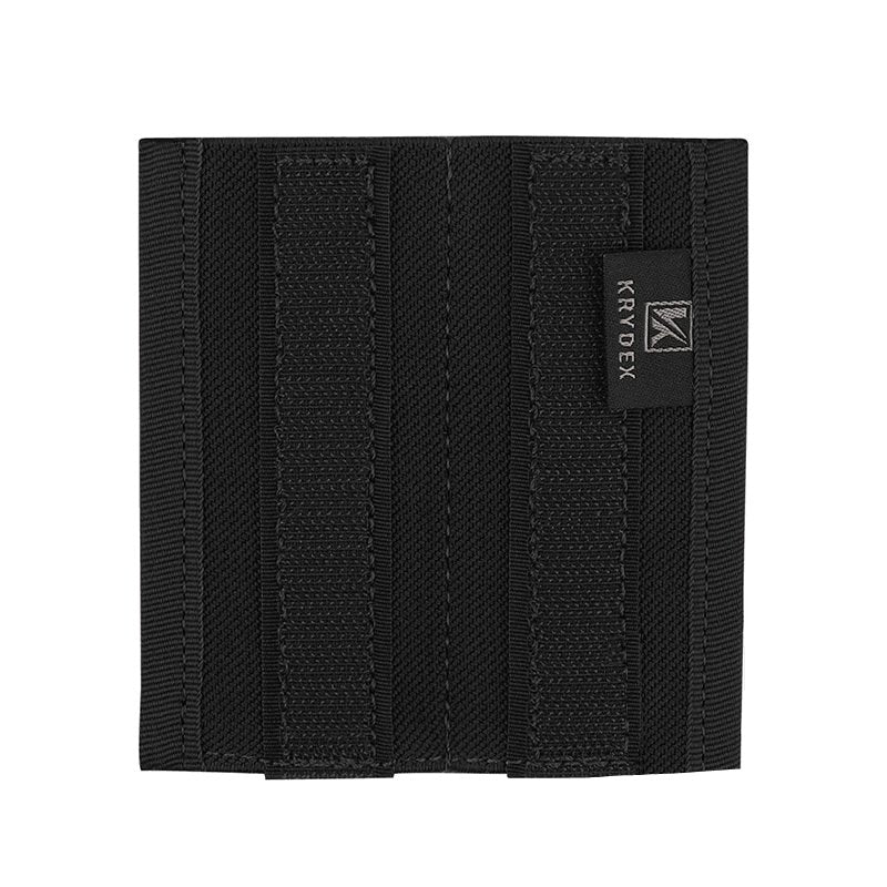 Porte chargeur double pistolet 9mm tissus Nylon Noir Velcro pour chest rig MK3 MK4 D3CRM pistol pistomet gun glock Airsoft
