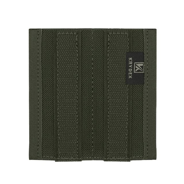 Porte chargeur double pistolet 9mm tissus Nylon RG green vert foncé Velcro pour chest rig MK3 MK4 D3CRM pistol pistomet gun glock Airsoft