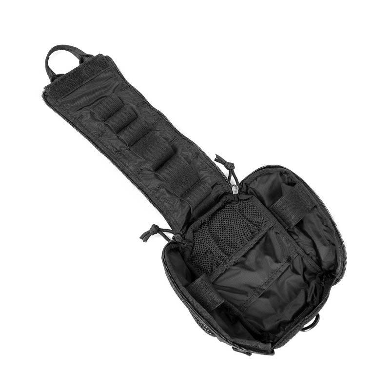 Poche MOLLE médical FOXTROT ALPHA OneTigris poche medic tactique noir ouverture rapide médical militaire Airsoft