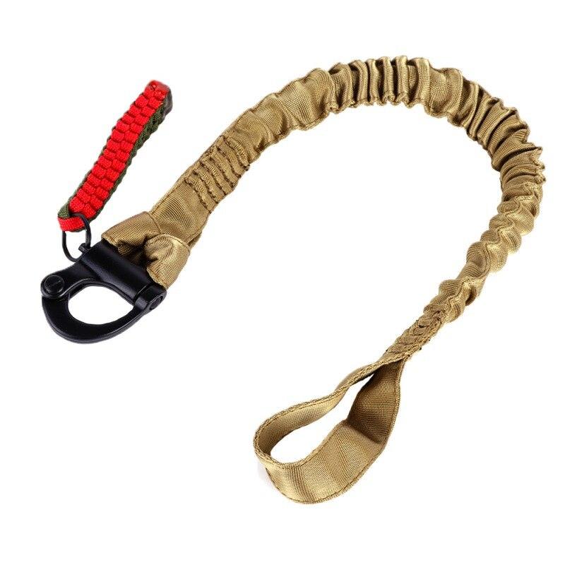 Sangle de sécurité escalade CB coyote brown marron avec boucle en fer sangle décorative bandoulière pour ceinturon militaire tactique sangle avec crochet réaliste accessoire airsoft élingue