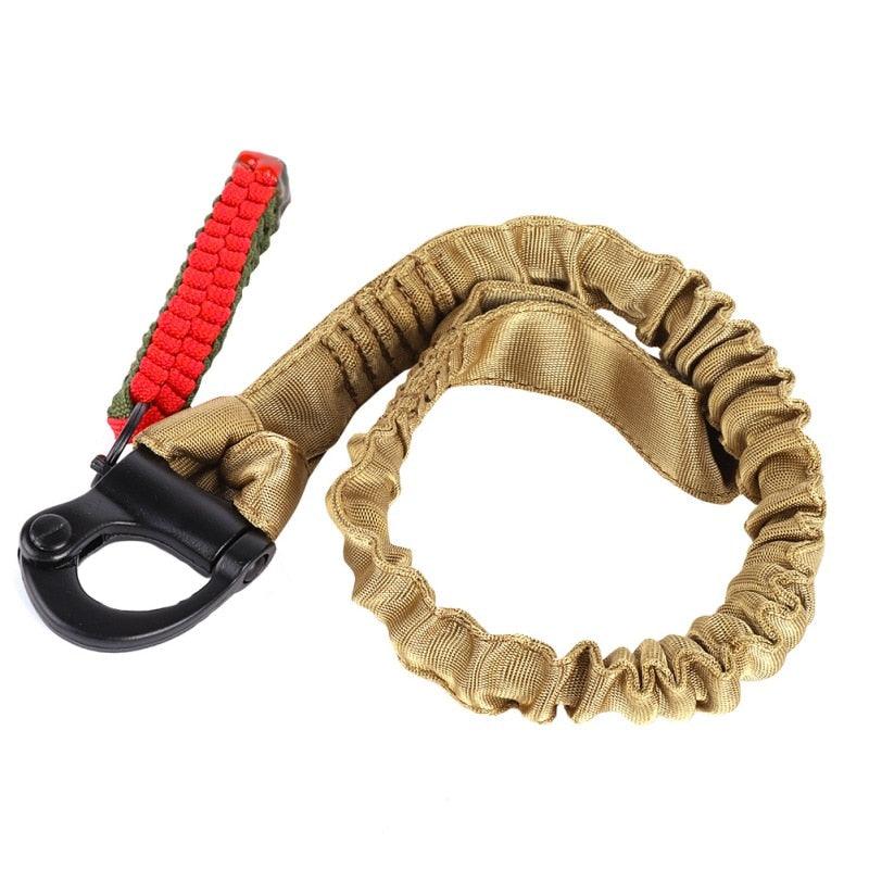 Sangle de sécurité escalade CB coyote brown marron vert foncé avec boucle en fer sangle décorative bandoulière pour ceinturon militaire tactique sangle avec crochet réaliste accessoire airsoft élingue