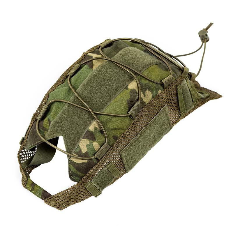 Couvre casque FAST PJ MCTP Multicam Tropic camouflage forêt housse de casque Airsoft avec Velcro pour casque militaire tactique homme et femme accessoire OneTigris helmet cover