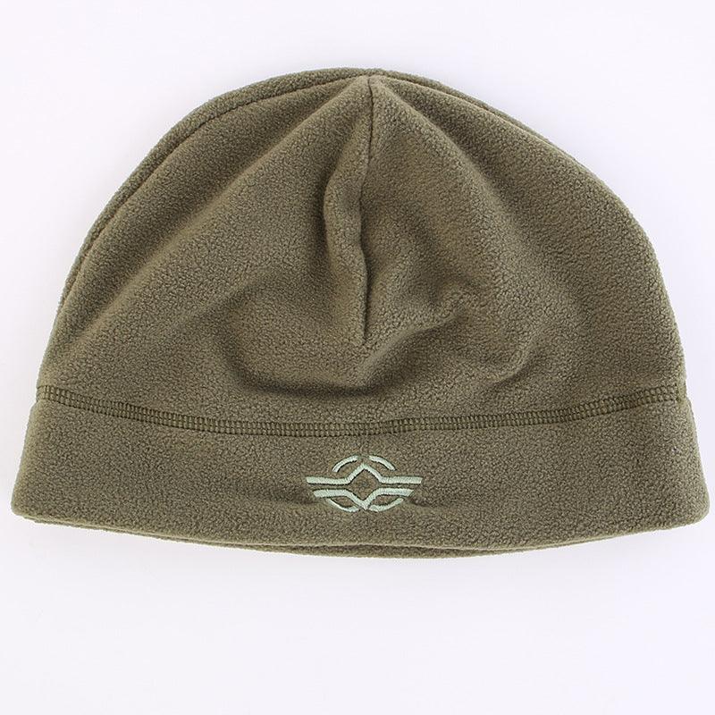Bonnet chauffant Kaki Vert Esdy tactique pour l'airsoft bonnet militaire polyester hiver froid homme femme bonnet simple accessoire Airsoft