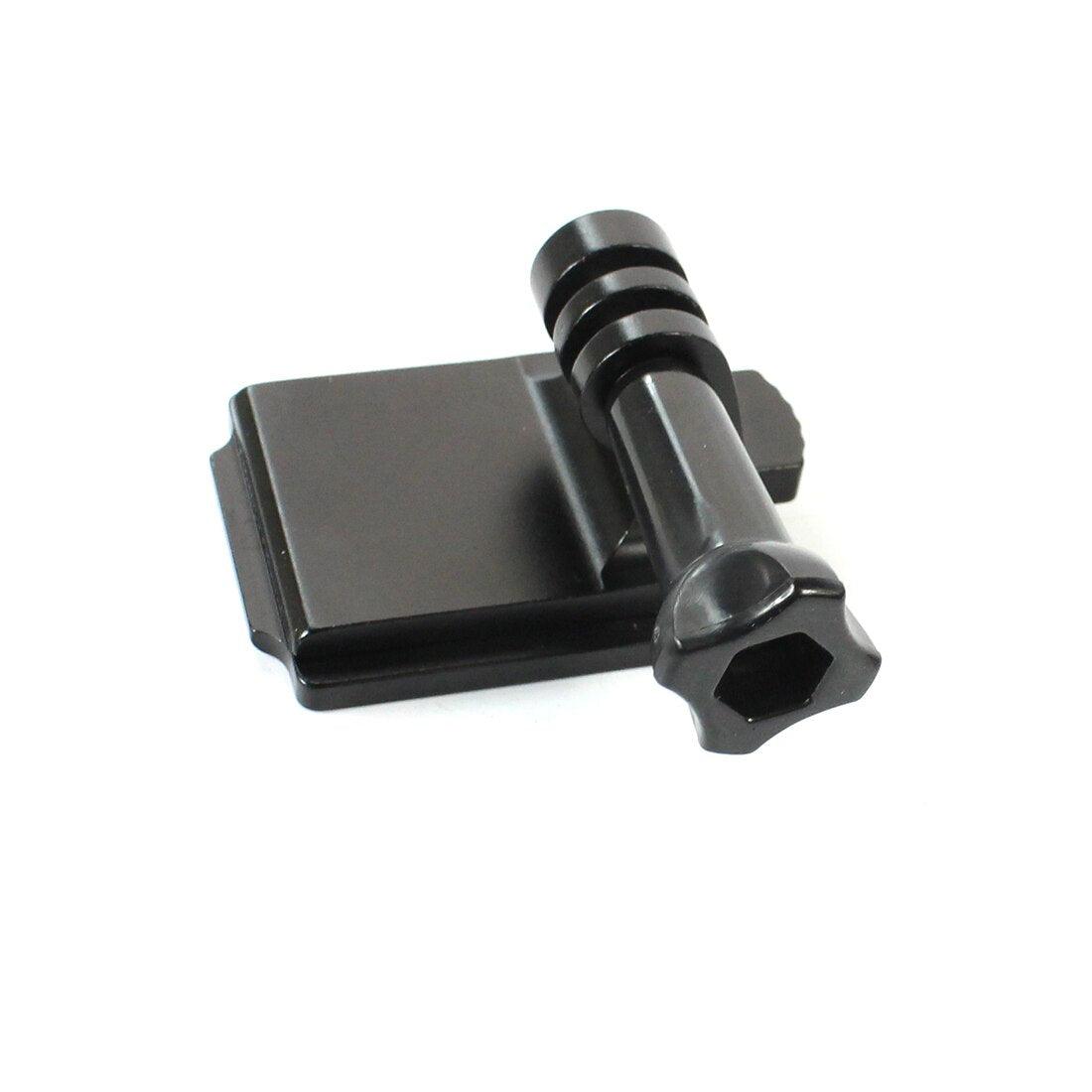 Support de caméra Noir en aluminium pour casque militaire support pour caméra embraquée GoPro inclinable pour filmer Noir Airsoft