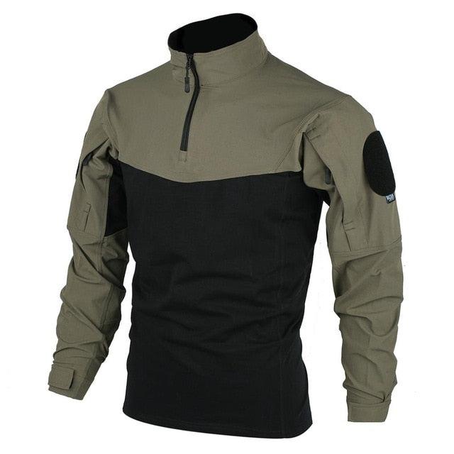 Combat Shirt BDU TRN RG green foncé vert qualité militaire tactique homme femme combat shirt haut pour uniforme t-shirt de combat Airsoft