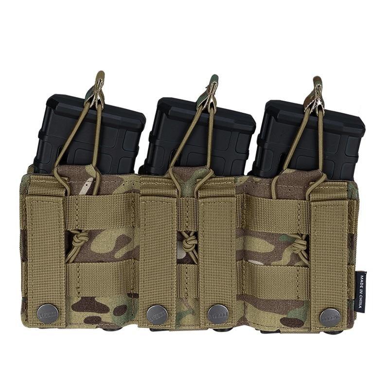 Porte chargeur triple 5.56 avec 9mm - Idogear - SoftGun