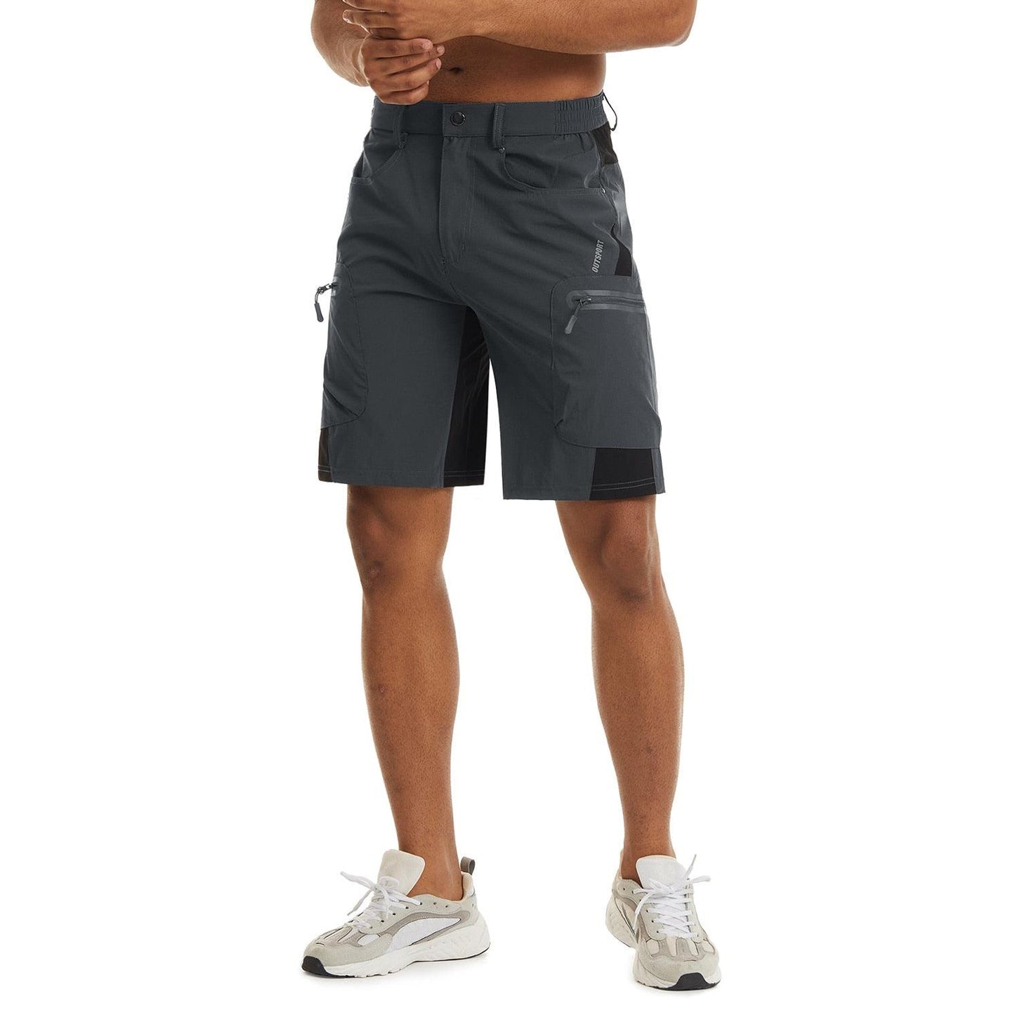 Short de combat décontracté DG Dark Grey Gris foncé short tactique militaire homme Nylon Spandex 5 poches Airsoft