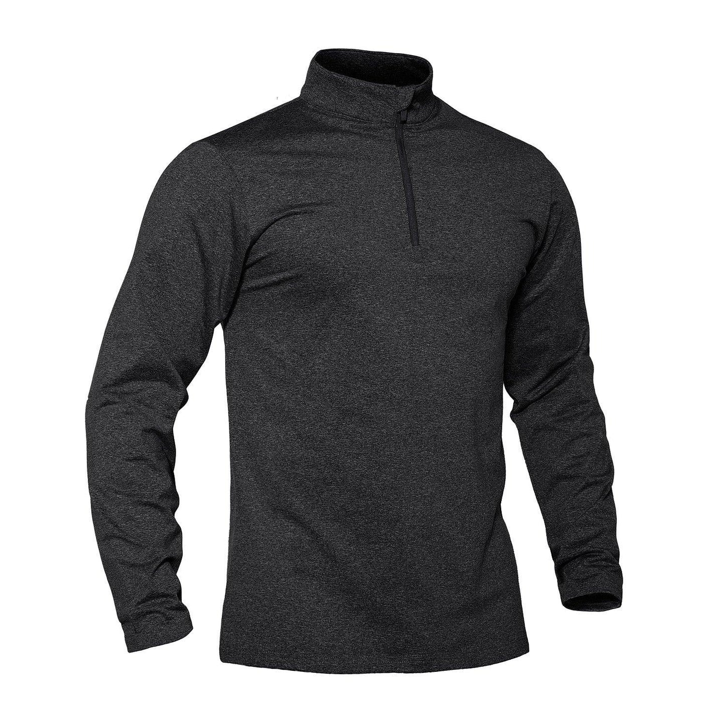 Pull thermique Polyester pull chaud Noir Pull zip zippé pour homme haut militaire tactique vêtement XS S M L XL XXL