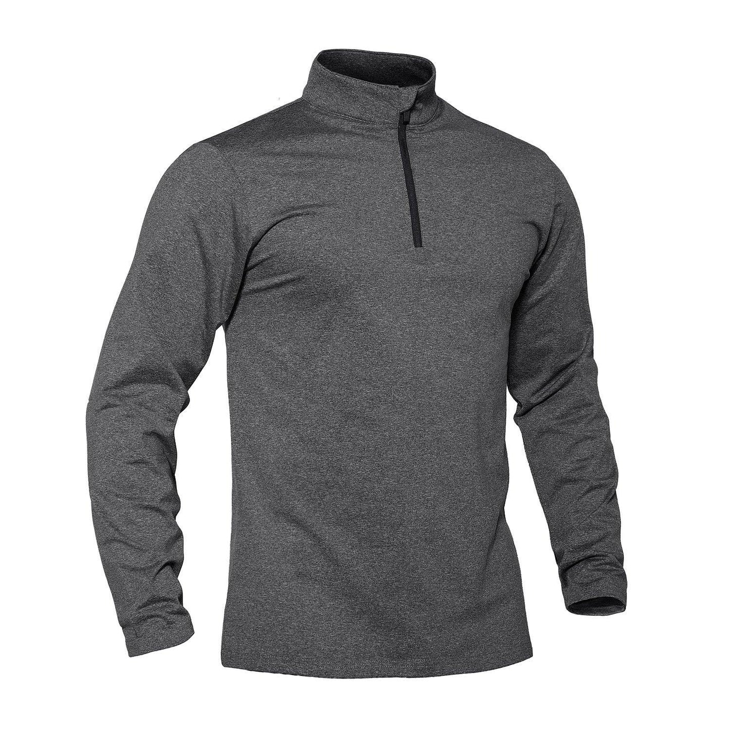 Pull thermique Polyester pull chaud Gris Pull zip zippé pour homme haut militaire tactique vêtement XS S M L XL XXL